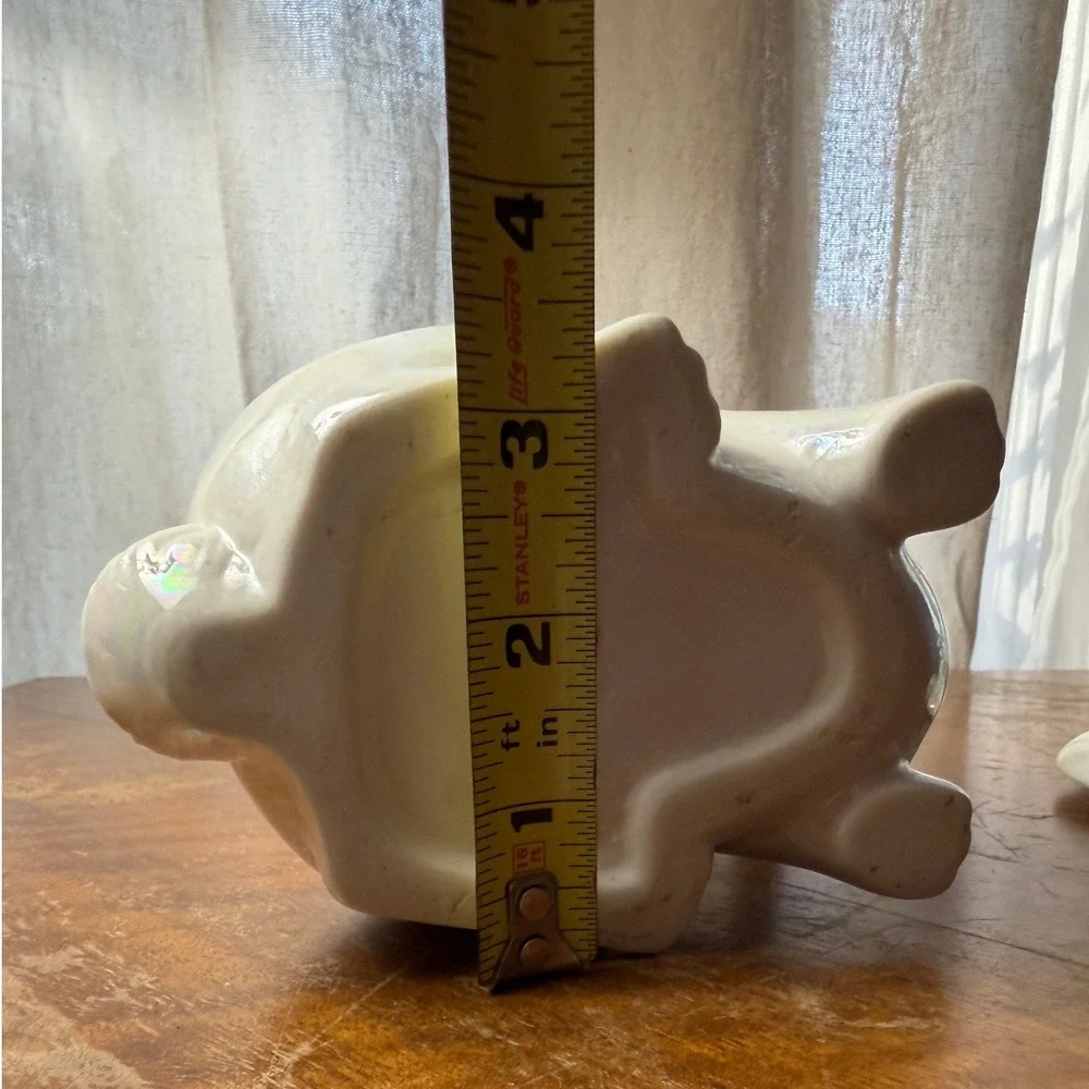 Vintage Ceramic Bunny Rabbit Jar Dish Planter